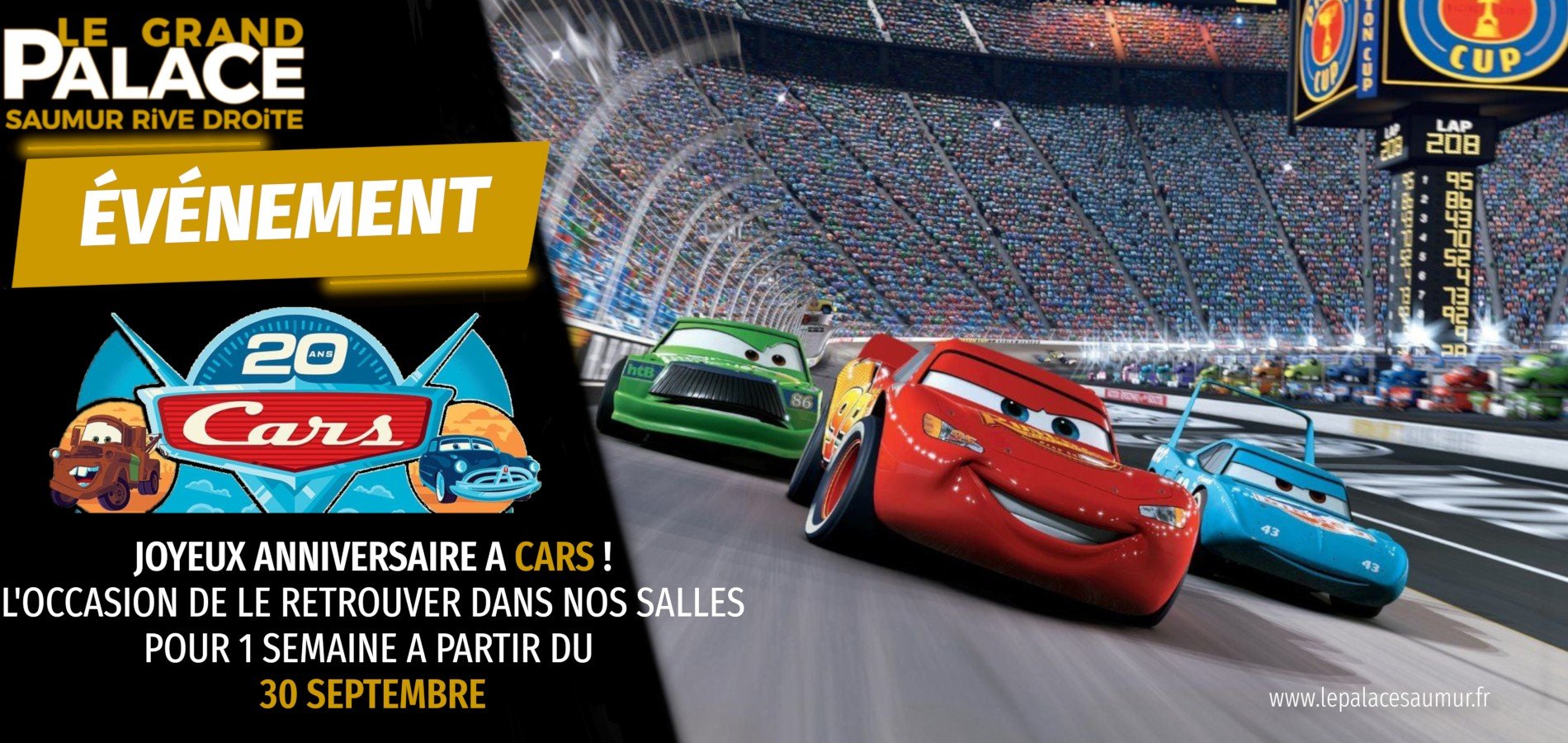 actualité EVT 30|09 CARS 20 ANS