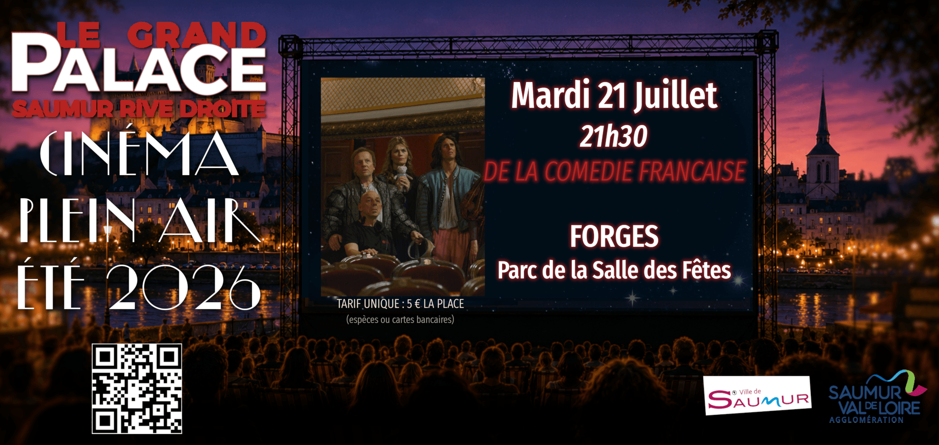 actualité CINE PLEIN AIR 2107 DE LA COMEDIE FRANCAISE