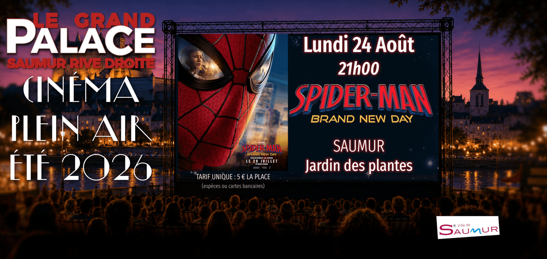 actualité CINE PLEIN AIR 2408 SPIDERMAN