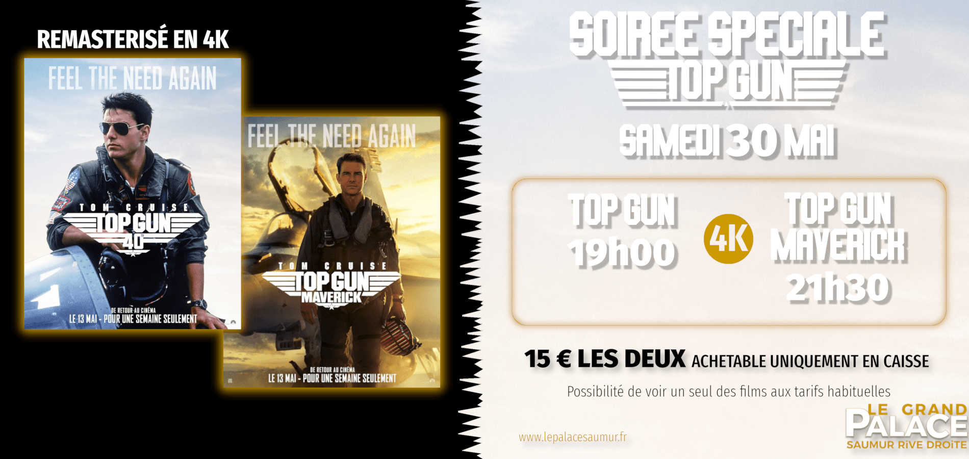 actualité EVT 30|05 SOIRÉE TOP GUN