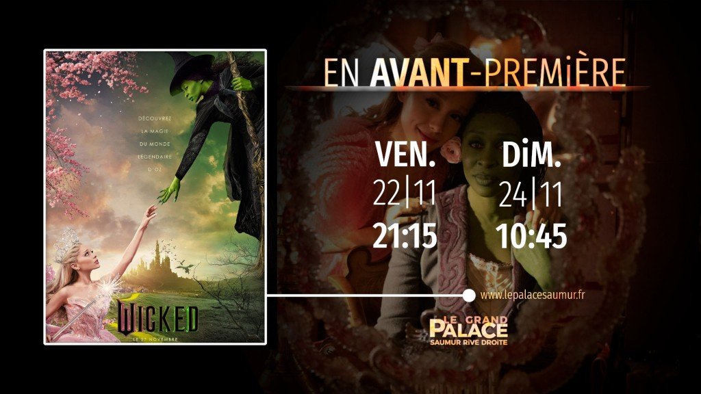 actualité AVP ⋅ VEN 22|11 21:15 DiM 24|11 10:45 ⋅ WiCKED Pt.1