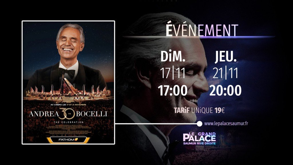 actualité EVT ⋅ DiM 17|11 & JEU 21|11 ⋅ ANDRÉA BOCELLi 30 YEARS CELEBRATiON