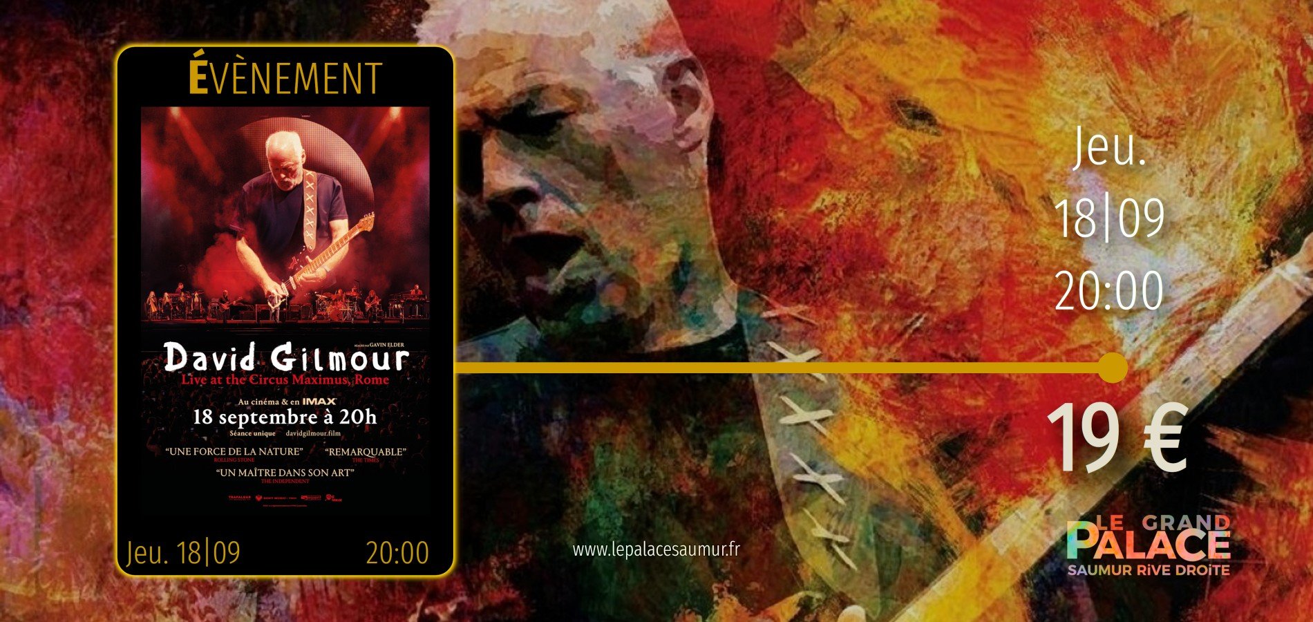 actualité EVT DAVID GUILMOUR 18|09