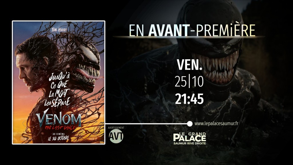 actualité AVP ⋅ VEN. 01|11 21:45 ⋅ VENOM TLD